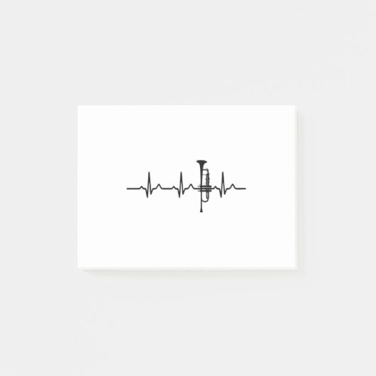 トランペットの鼓動 – トランペット用トランペット遊シャツ ポストイット (正面)