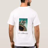 トランペットはライフスタイルです Tシャツ (裏面)
