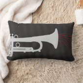 トランペットは甘く鳴ります ランバークッション (ブランケット)