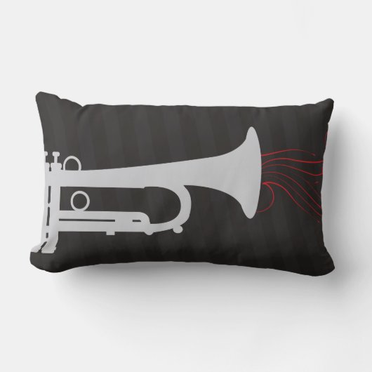 トランペットは甘く鳴ります ランバークッション (正面)