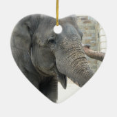 トランペットを吹く象のオーナメント セラミックオーナメント (裏面)