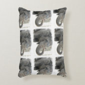 トランペットを吹く象 アクセントクッション (正面(垂直))