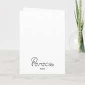 トランペットを演奏する天使 シーズンカード (裏面)