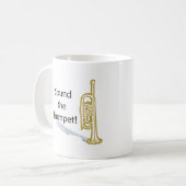 トランペットを鳴って下さい コーヒーマグカップ (正面左)