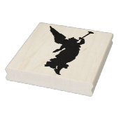 トランペットアートスタンプ付きシルエットエンジェル反転 ラバースタンプ (スタンプ)