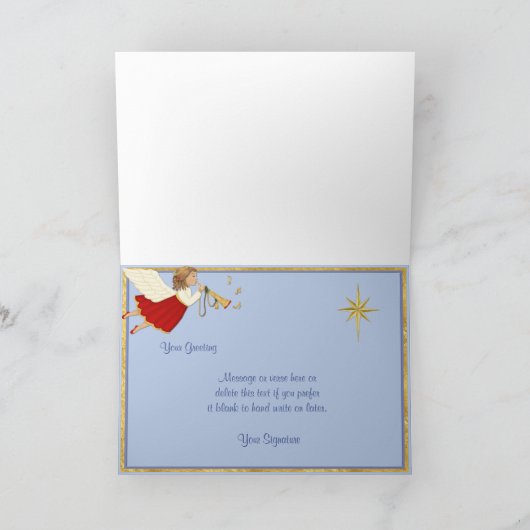 トランペットエンジェルノールフォトグリーティング シーズンカード (内部)