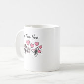 トランペットカスタムウェディングマグブラスミュージシャン コーヒーマグカップ (正面左)