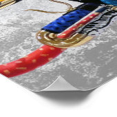 トランペットカラフルポスターアートby Juleez, Trumpet Art ポスター (角)