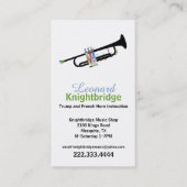 トランペットカラフル名刺 名刺 (正面)