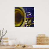 トランペットクローズアップ3 ポスター (キッチン)