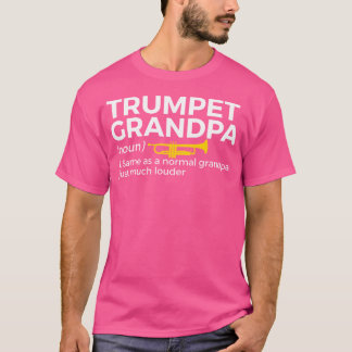 トランペットグランドパ定義バンドおもしろいトランペットグランン Tシャツ