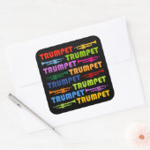 トランペットコラージュ スクエアシール (封筒)