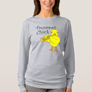 トランペットシック文字 Tシャツ