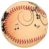 トランペットセクションジャズミュージックオレンジラスト ソフトボール (正面左)