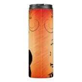 トランペットセクションジャズミュージックオレンジラスト タンブラー (裏面)