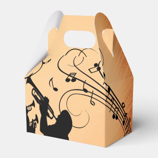 トランペットセクションジャズミュージックオレンジラスト フェイバーボックス (正面サイド)