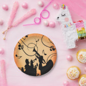 トランペットセクションジャズミュージックオレンジラスト ペーパープレート (パーティー)