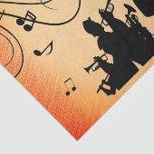 トランペットセクションジャズミュージックオレンジラスト 薄葉紙 (詳細)