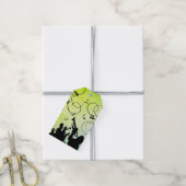 トランペットセクションジャズミュージックグリーン ギフトタグ (より糸付き)