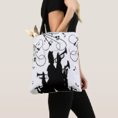 トランペットセクションジャズミュージック トートバッグ (クローズアップ)