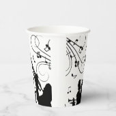 トランペットセクションジャズミュージック 紙コップ (右)