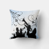 トランペットセクションブルーミュージック クッション (裏面)