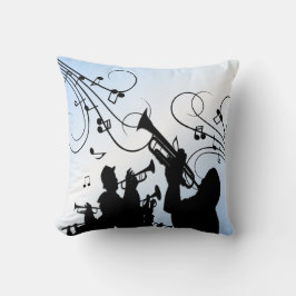 トランペットセクションブルーミュージック クッション