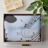 トランペットセクションブルーミュージック 薄葉紙 (ギフト)