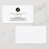 トランペットトランペーターミュージシャン 名刺 (正面/裏面)