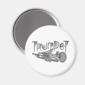 トランペットハロウィーンのクモの巣 マグネット (正面/裏面)