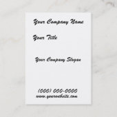 トランペットビジネスプロフィールカードとの天使 名刺 (裏面)