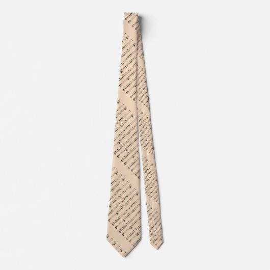 トランペットファンファーレ – 競馬ミュージカルノートネクタイ ネクタイ (正面)