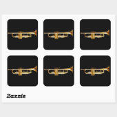 トランペットブラスホルンウィンドミュージカル楽器 スクエアシール (シート)