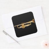 トランペットブラスホルンウィンドミュージカル楽器 スクエアシール (封筒)