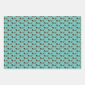 トランペットブラスミュージカルデザイン ラッピングペーパーシート (正面3)