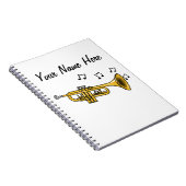 トランペットブラスミュージシャン音楽先生カスタム ノートブック (右側)