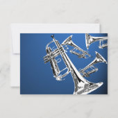 トランペットブルーとシルバーの反応 出欠カード (裏面)