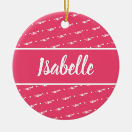 トランペットプレイヤーギフトミュージシャンパーソナライズされたカスタム セラミックオーナメント