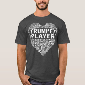 トランペットプレーヤーハート Tシャツ