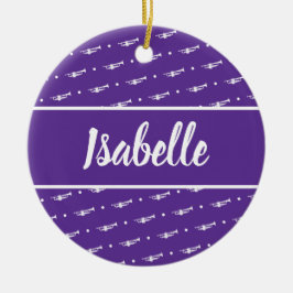 トランペットプレーヤーミュージシャンギフトカスタムパーソナライズされた セラミックオーナメント