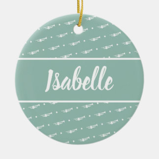 トランペットプレーヤーミュージシャンギフトグパーソナライズされたリーン セラミックオーナメント