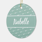 トランペットプレーヤーミュージシャンギフトグパーソナライズされたリーン セラミックオーナメント (左)