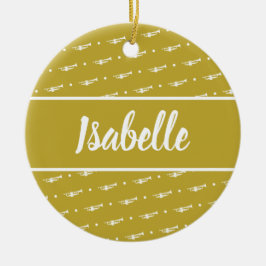 トランペットプレーヤーミュージシャンギフトパーソナライズされたカスタム セラミックオーナメント