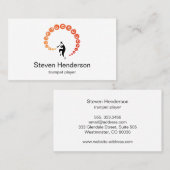 トランペットプレーヤーミュージシャンミニマリスト名刺 名刺 (正面/裏面)