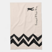 トランペットプレーヤーラグカスタムアートデコカスタムタオル キッチンタオル (縦)