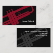 トランペットプレーヤー先生スタジオミュージックミュージシャン 名刺 (正面/裏面)