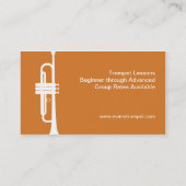 トランペットプレーヤー先生ミュージシャンミュージックスタジオ 名刺 (裏面)