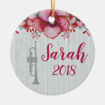 トランペットプレーヤー音楽ギフトフローラ パーソナライズされた