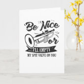 トランペットプレーヤー カード (黄色い花)