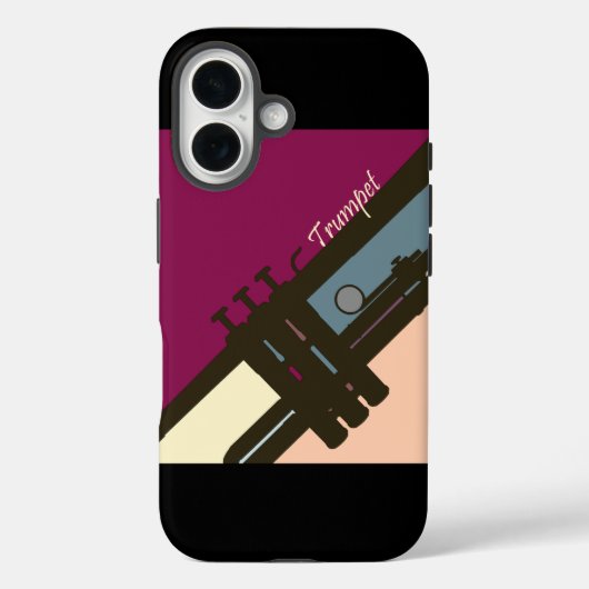 トランペットプレーヤーiPhoneケース Case-Mate iPhoneケース (裏面)
